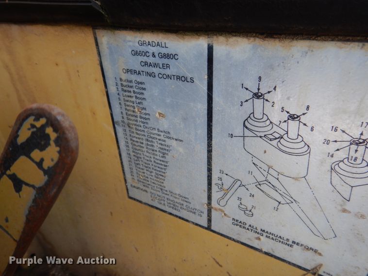 image for item HS9831 Gradall G660C excavator