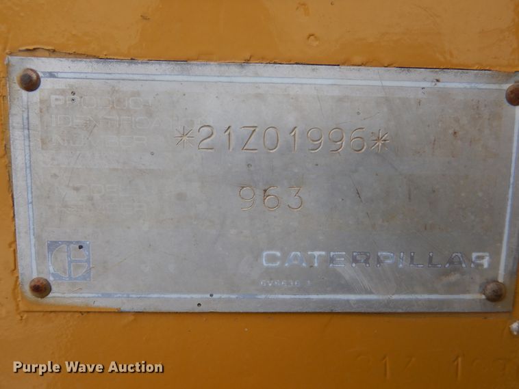 image for item HS9861 1988 Caterpillar 963 LGP  track loader