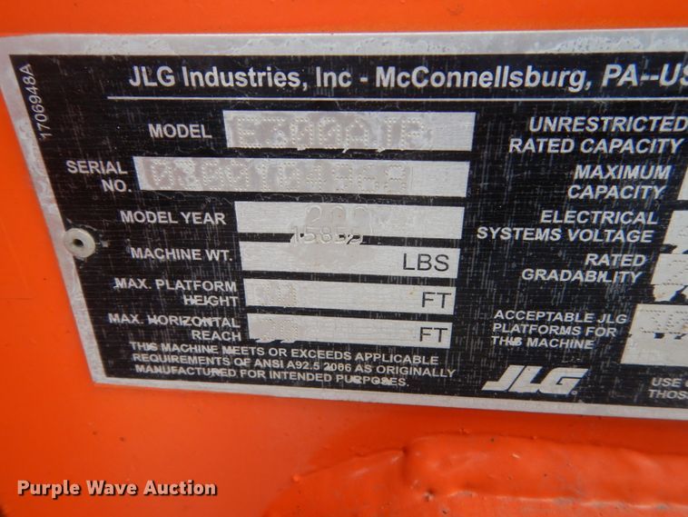 image for item HS9912 JLG E300AJP  boom lift