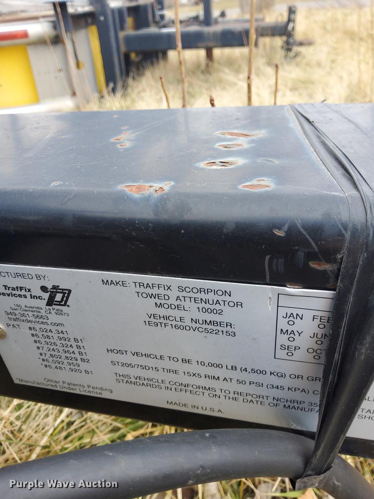 image for item HX9545 1997 Traffix Scorpion 10002  crash attenuator