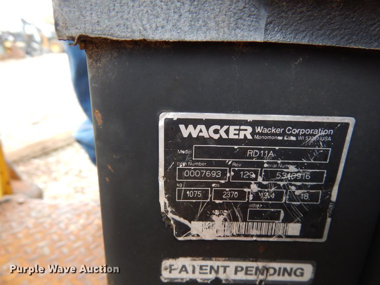 image for item HX9557 2003 Wacker RD11A  double drum roller