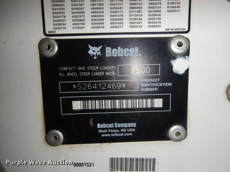 image for item IG9179 2005 Bobcat A300  skid steer loader