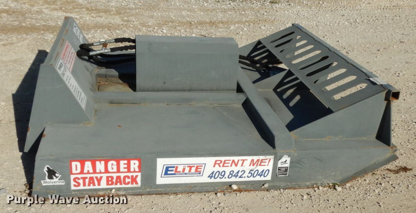 Wolverine skid steer mower in Beaumont, TX Item DJ8185 sold Purple Wave