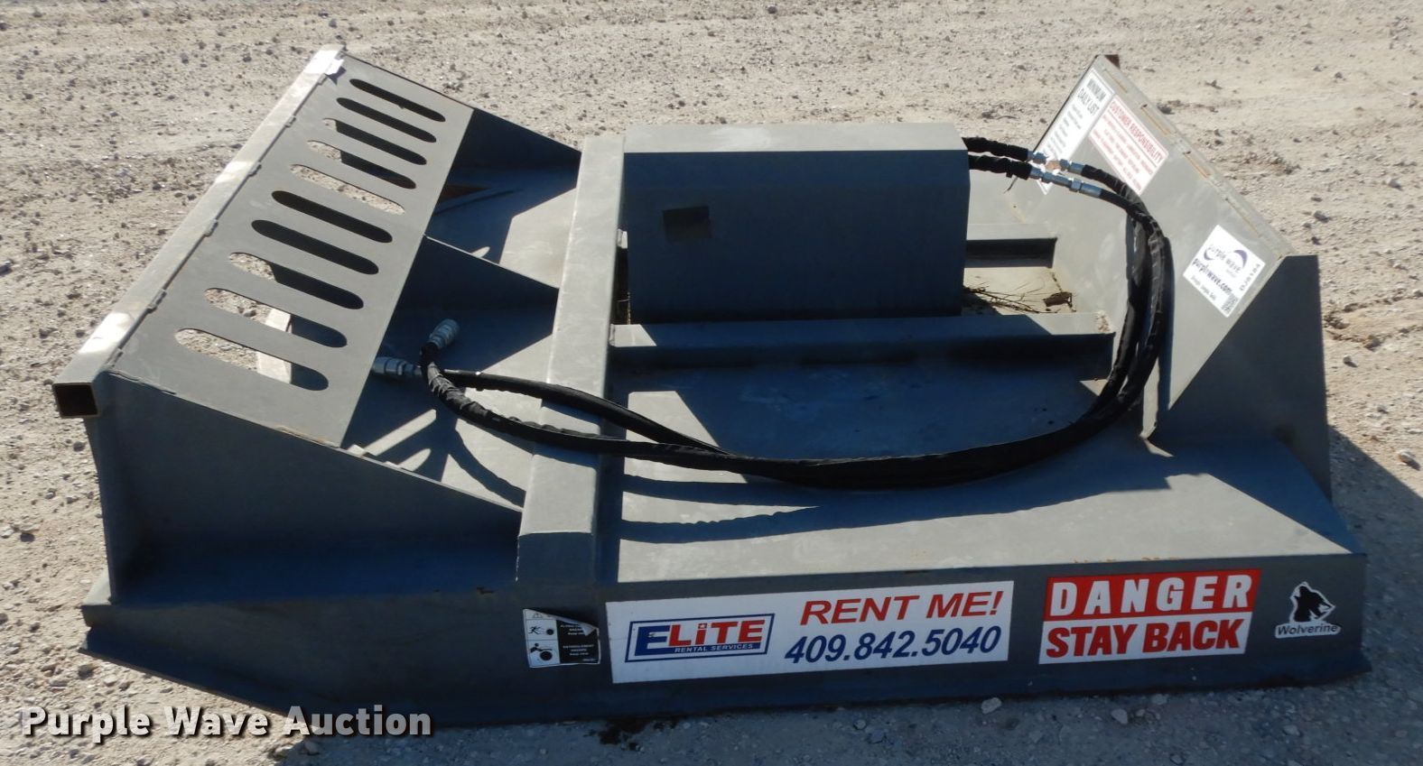 Wolverine skid steer mower in Beaumont, TX Item DJ8186 sold Purple Wave