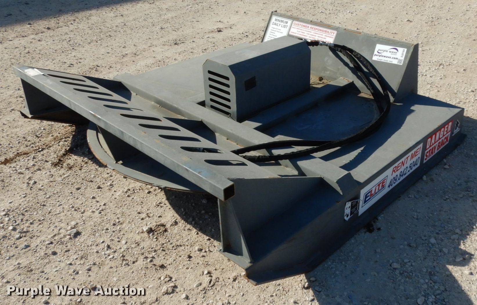 Wolverine skid steer mower in Beaumont, TX Item DJ8186 sold Purple Wave