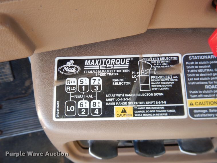 image for item DG1520 2007 Mack CV713  semi truck with vacuum pump