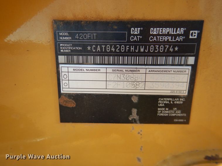 image for item DG1528 2015 Caterpillar 420F IT  backhoe