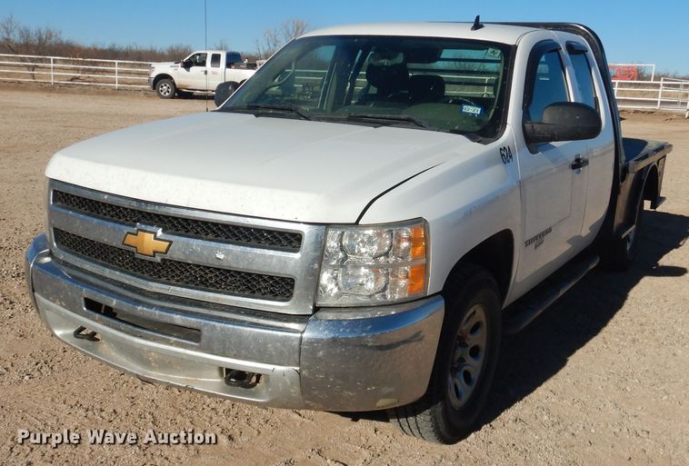 image for item DG1532 2012 Chevrolet Silverado 1500  Ext. Cab flatbed pickup truck