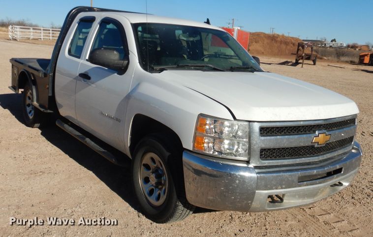 image for item DG1532 2012 Chevrolet Silverado 1500  Ext. Cab flatbed pickup truck