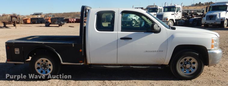 image for item DG1532 2012 Chevrolet Silverado 1500  Ext. Cab flatbed pickup truck