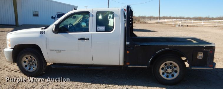 image for item DG1532 2012 Chevrolet Silverado 1500  Ext. Cab flatbed pickup truck