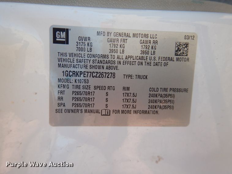 image for item DG1532 2012 Chevrolet Silverado 1500  Ext. Cab flatbed pickup truck