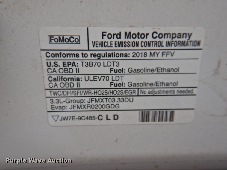 image for item DG1533 2018 Ford F150  pickup truck