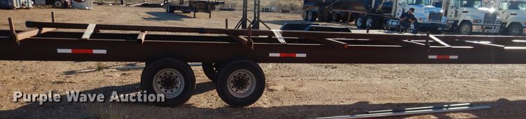 image for item DG1564 2015 shop built pipe trailer