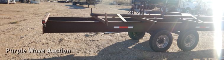 image for item DG1564 2015 shop built pipe trailer
