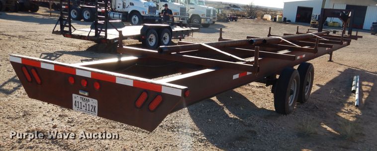 image for item DG1564 2015 shop built pipe trailer
