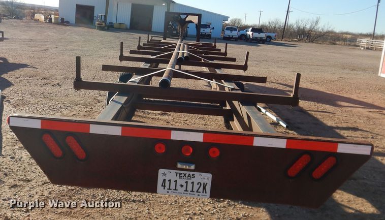 image for item DG1564 2015 shop built pipe trailer