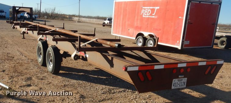 image for item DG1564 2015 shop built pipe trailer