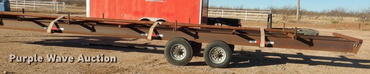 image for item DG1564 2015 shop built pipe trailer