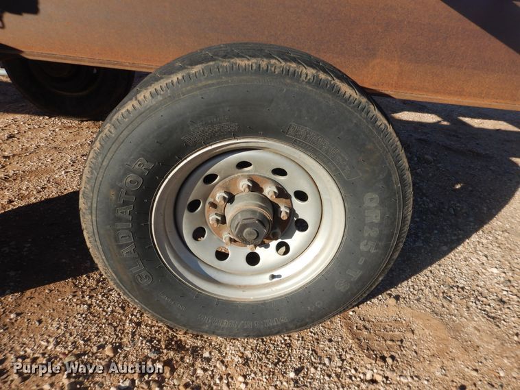 image for item DG1564 2015 shop built pipe trailer