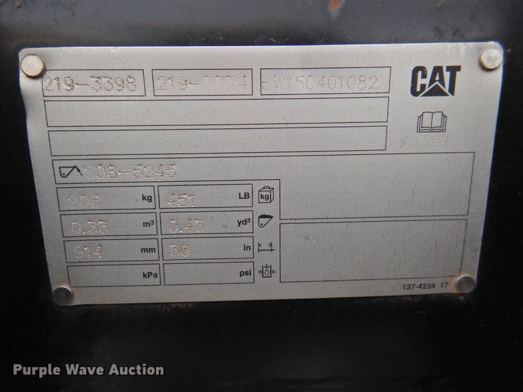 image for item DG1574 Caterpillar 36"W backhoe bucket