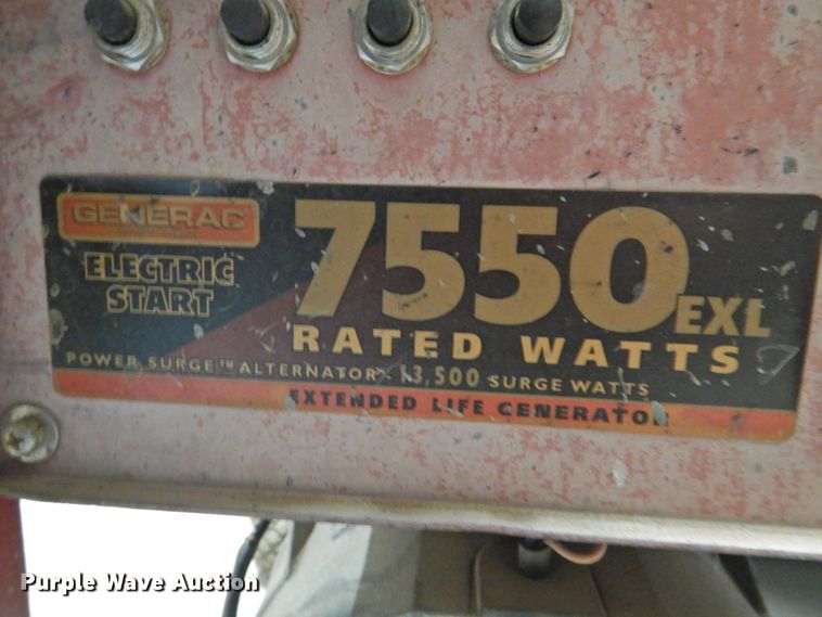 image for item HN9010 Generac 7550EXL  generator