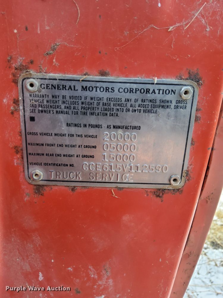 image for item DF6333 1975 Chevrolet C60  applicator truck