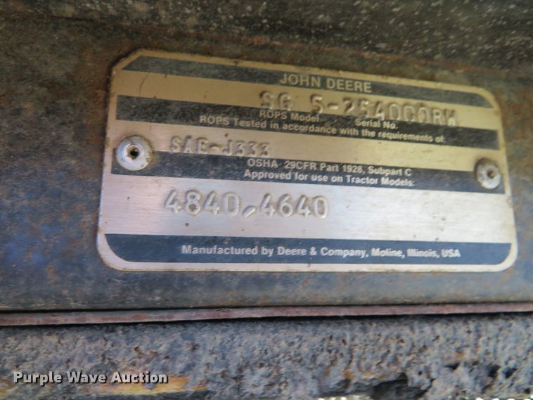 image for item DH0691 John Deere 4840  tractor