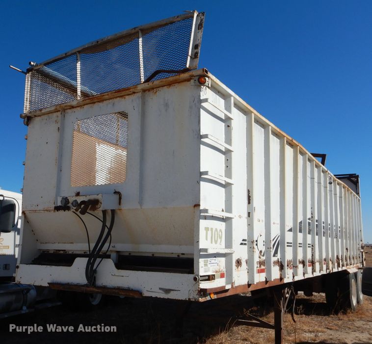 image for item DJ4916 2002 Artex live bottom trailer