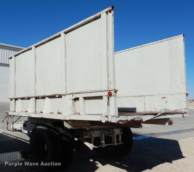 image for item DJ4943 Shop built silage dump trailer