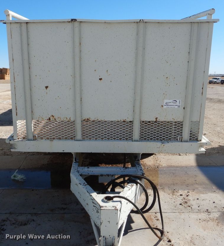 image for item DJ4944 Shop built silage dump trailer
