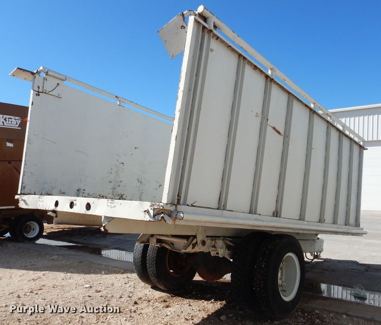 image for item DJ4944 Shop built silage dump trailer