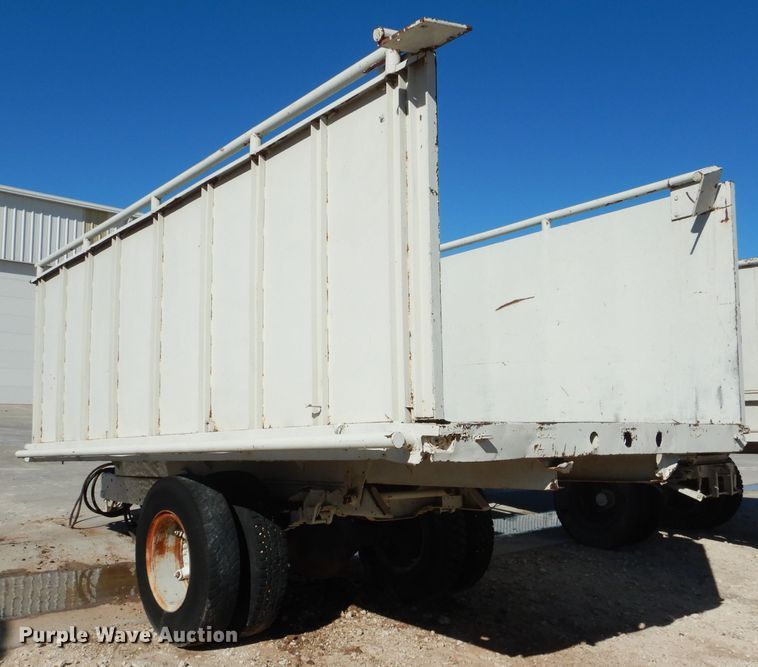 image for item DJ4944 Shop built silage dump trailer