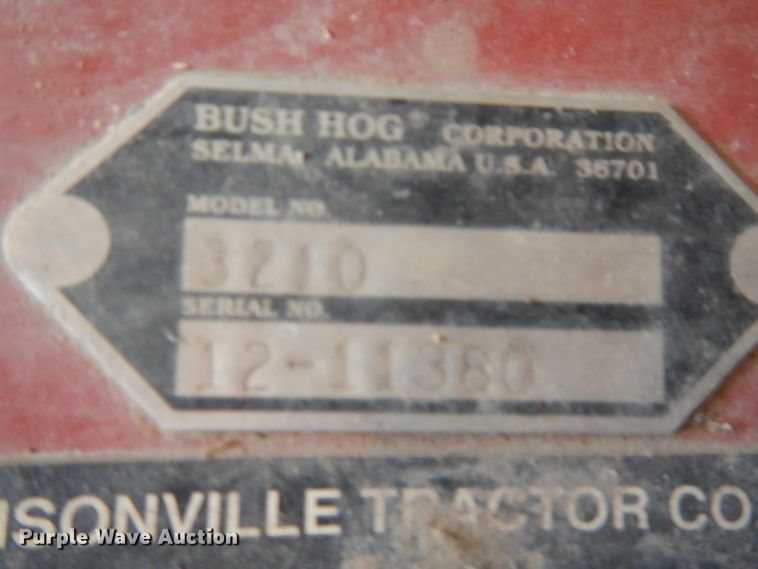 image for item DL2712 Bush Hog 3210 rotary mower