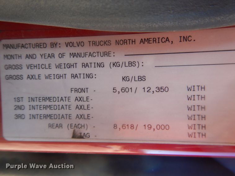 image for item HL9570 2005 Volvo VNL  semi truck