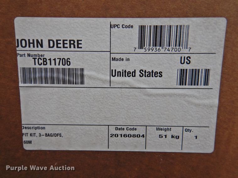 image for item HN9110 John Deere 7 Iron MCS bagger kit