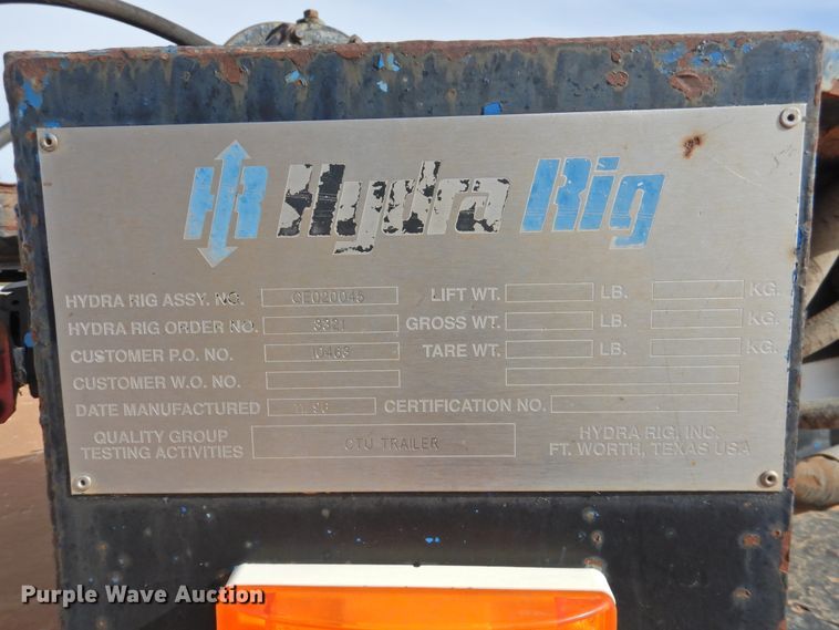 image for item DG1660 1996 Atoka drop deck equipment trailer