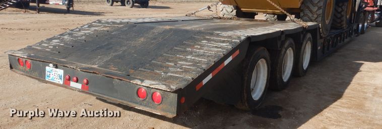 image for item DG8453 1984 Aztec lowboy equipment trailer