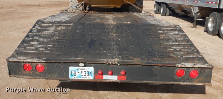 image for item DG8453 1984 Aztec lowboy equipment trailer
