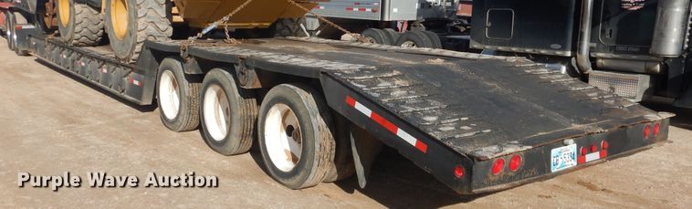 image for item DG8453 1984 Aztec lowboy equipment trailer
