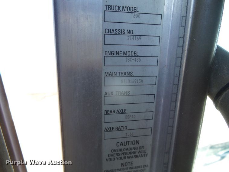 image for item DG8465 2008 Kenworth T600  semi truck