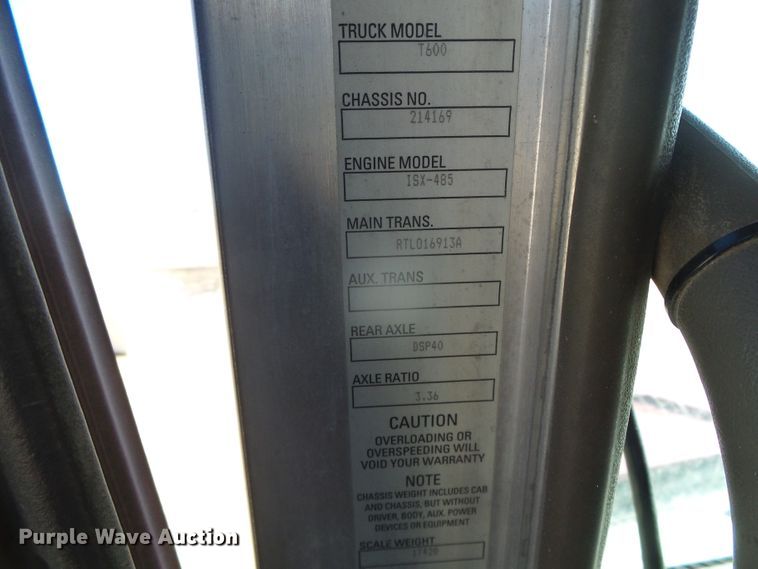 image for item DG8465 2008 Kenworth T600  semi truck