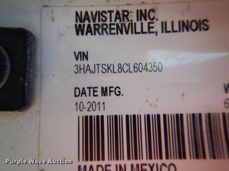 image for item DJ4936 2012 International 4300  flatbed truck