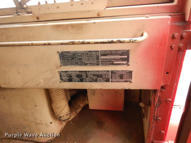 image for item DJ8195 1984 Am General  tanker fire truck