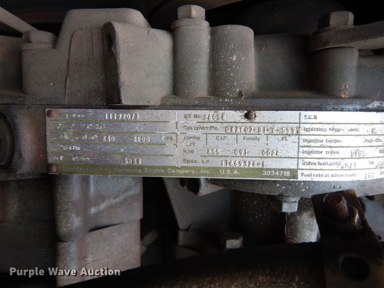 image for item DJ8195 1984 Am General  tanker fire truck