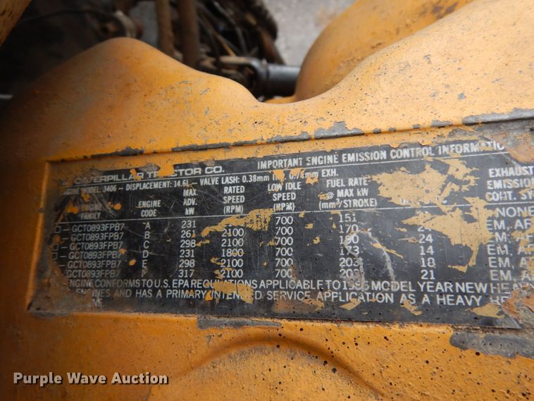 image for item DJ8196 1990 Peterbilt 379  semi truck