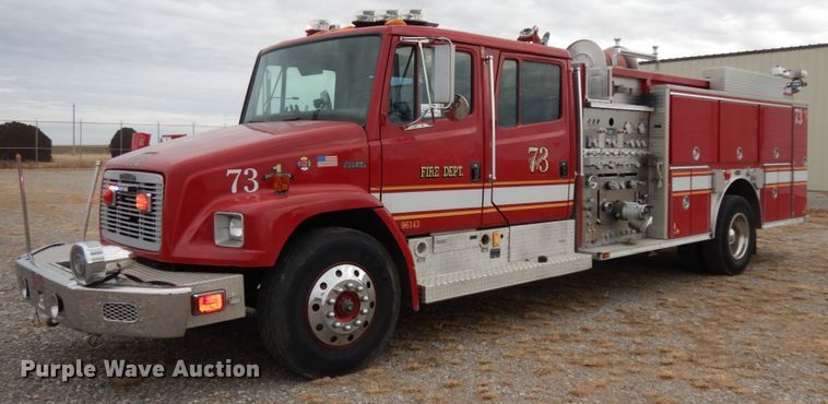image for item DJ8198 1996 Freightliner FL80  pumper fire truck