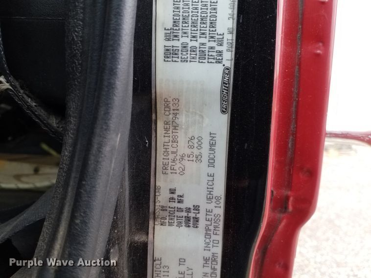 image for item DJ8198 1996 Freightliner FL80  pumper fire truck