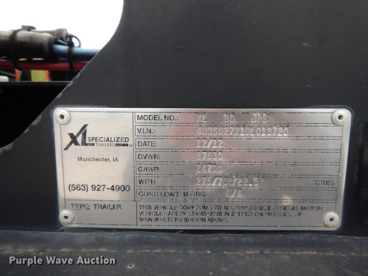 image for item GG9303 2016 Liddell AP60D lowboy equipment trailer