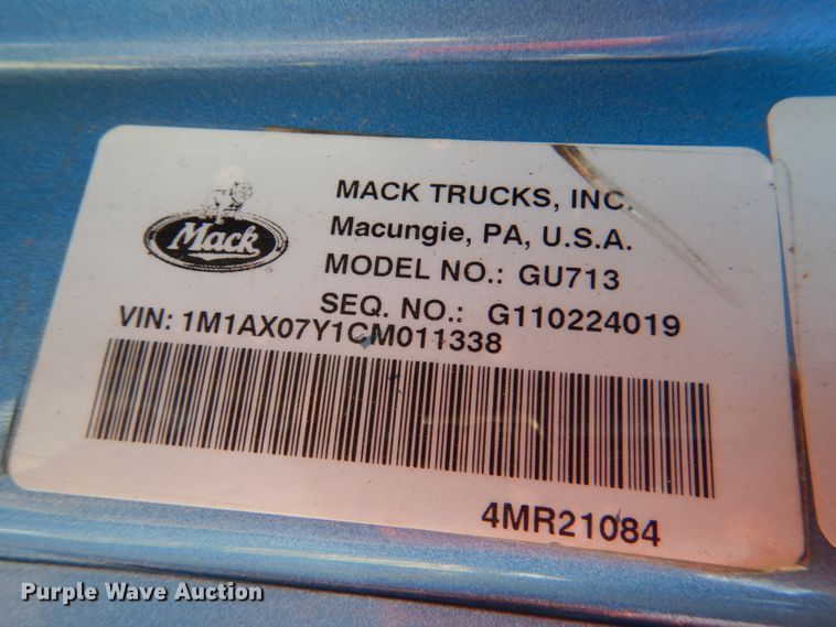 image for item HL9316 2012 Mack  semi truck